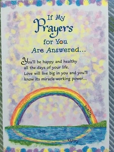 Neue Blue Mountain Arts Karte Wenn meine Gebete für dich beantwortet werden/positive Nachricht - Bild 1 von 4