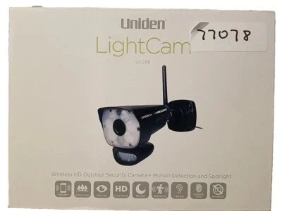 Uniden ULC58 Wireless LightCAM Security Camera Night Vision - UDRC57HD UDR777HD - Image 1 of 4