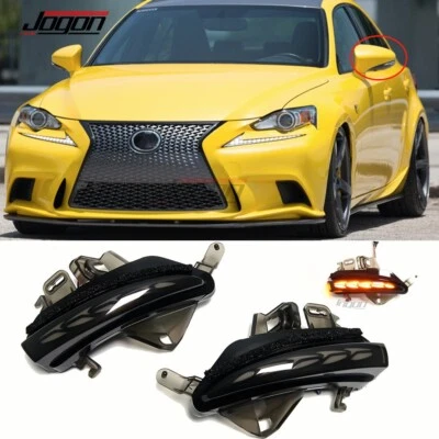 LED Dynamic Side Mirror Turn Signal Lights For Lexus IS250 300 350 F Sport 14-18 - Image 1 of 4