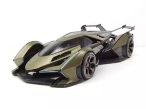 Lamborghini V12 Vision Gran Turismo Opaco Verde Modellino Auto 1:18 Maisto - Foto 1 di 10