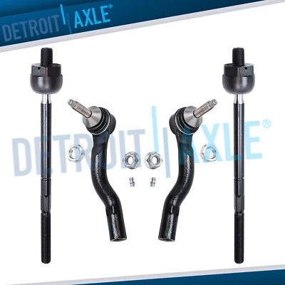 Front Inner Outer Tie Rod Steering Kit for Ford Crown Victoria Lincoln Town Car - Image 1 of 4