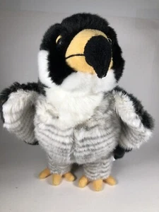 Douglas Plush Houston Peregrine Falcon Bird 11” 2020 Grey Black White Toy  - Picture 1 of 15