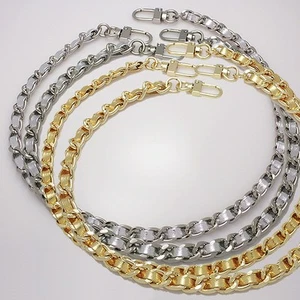 Bolso de mano bolso cadena correa metal plata oro billetera hombro bandolera bandolera - Imagen 1 de 13