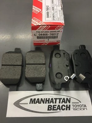 2011 - 2016 SCION TC Rear Brake Pads NEW genuine Toyota OEM 04466-76012 - Image 1 of 2