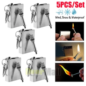 5x Waterproof Permanent Match Lighter, Endless Match, Survival Camp Fire Starter - Picture 1 of 11
