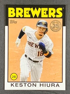 KESTON HIURA 2021 Topps Series 1 1986 Topps Insert #86B-31 Brewers - Picture 1 of 2
