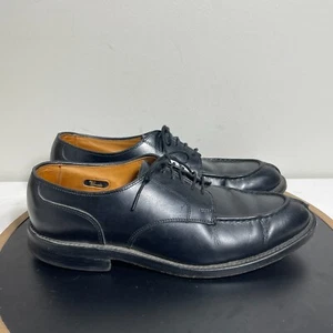 Zapatos de vestir Allen Edmonds Bradley Derby Oxford de cuero negro con punta dividida para hombre 9 D - Imagen 1 de 15