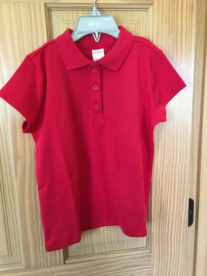 NWT Gymboree Polo shirt Top Girls Uniform Short Sleeve Red Outlet Many Sizes - Image 1 of 1