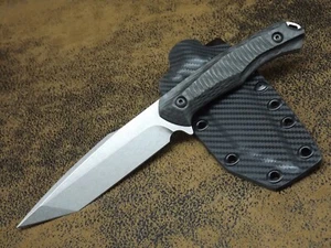 Cuchillo personalizado exclusivo G. Verizhnikov cuchillo exterior N690 Böhler acero 60-HRC - Imagen 1 de 5