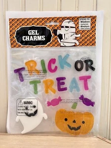 Halloween Fenster Gel Klammern Blatt Charms Kürbis Geist Neu Versiegelt Urlaub Dekor - Bild 1 von 3