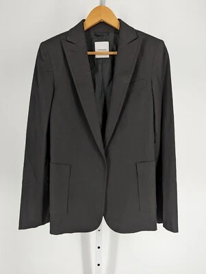 CoSTUME NATIONAL Vintage Pinstripe Tech Rayon Poly Single Button Jacket 40 Italy - Image 1 of 4