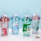 Juice Tea Milk Mug Dinosaur Water Cup Double Wall Drinking Bottle Drinkware
