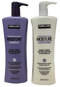 KIRKLAND PROFESSIONAL SALON FORMULA MOISTURE SHAMPOO & CONDITIONER 33.8 FL OZ EA - Picture 1 of 5