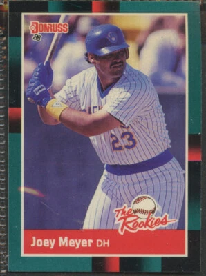 1988 Donruss The Rookies #38 Joey Meyer Milwaukee Brewers - Image 1 of 2