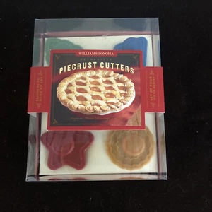 Williams-Sonoma Decorative Pie Crust Cutters • Four • Diamond/Star/Circle & Leaf - Picture 1 of 5