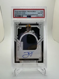 2020 National Treasures Prodigy Patch Auto SP /99 Jordan Love RPA PSA 8 TRUE RPA - Picture 1 of 6