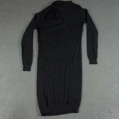 Lanvin River 2009 Sweater Dress Womens Medium  Alpaca Roll Neck Italy Ruched - Image 1 of 4