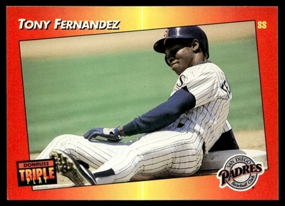 1992 Triple Play Tony Fernandez San Diego Padres #165 - Image 1 of 2