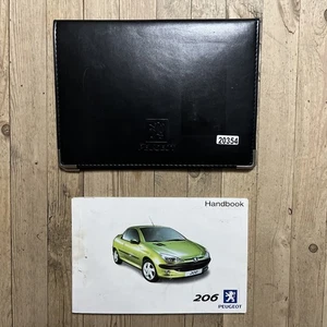 00-06 PEUGEOT 206 CC OWNERS HANDBOOK MANUAL AND WALLET 2001 Ref20354 - Picture 1 of 22
