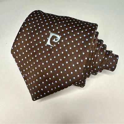 Corbata de lunares vintage Pierre Cardin ancha bordada firma Foto 1 de 4