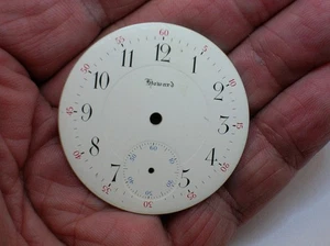 HOWARD RR POCKET WATCH DIAL 42.8 MM IN DIAMETER- NEW - RARE - Picture 1 of 4