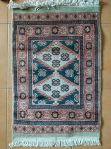 Tappeto Persiano Originale Scendiletto Pak Orientale 66x45 Vintage But New - Foto 1 di 3