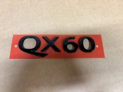 NEW OEM Raised Rear Liftgate Emblem Badge LETTERING Infiniti QX60 22-23 BLACK - Image 1 of 2