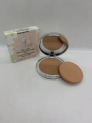 Clinique New Stay Beige 03 STAY-MATTE SHEER Pressed Powder Oil-free .27oz Makeup - Image 1 of 4