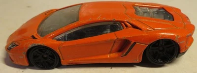 Lamborghini Aventador 12/50 New Models Orange 2011 Hot Wheels Loose Toy Car GUC - Image 1 of 4