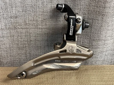 Campagnolo 9/10 Speed Titanium Triple Front Derailleur - Image 1 of 4