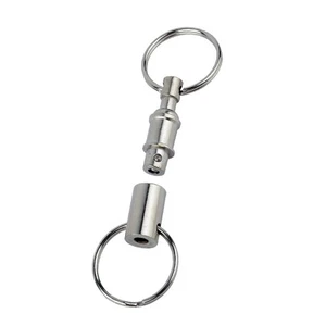 5pcs Keychains Detachable Double-end Removable Key Holder Key Rings Alloy - Foto 1 di 11