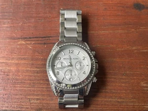 Michael Kors Women’s Watch Chronograph Stainless Steel Bracelet MK5165 Needs Bat - Picture 1 of 4