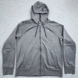 Under Armour Storm Herren Gr. L grau Full Zip Fleece Hoodie Semi Fitted Langarm - Bild 1 von 11