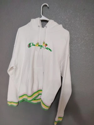 Champion X Susan Alexandra Hoodie Beads Sweatshirt UO Exclusive XL Fruit - Image 1 of 4
