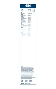 Bosch Wiper Blade Set for Suzuki Sx4 RW416, YA21S 1.6L PETROL M16A 2006 - 2010 - Picture 1 of 7
