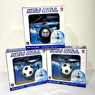 Heli Ball Indoor Helicopter Flying Toy Flies Up To 15 Feet Lot Of 3 USB Charge - Image 1 of 4