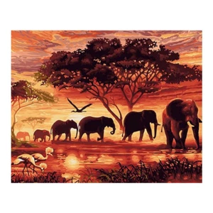 5D Diamond Painting Elephants Full Embroidery Cross Crafts Art Kit Home Mural UK - Picture 1 of 8