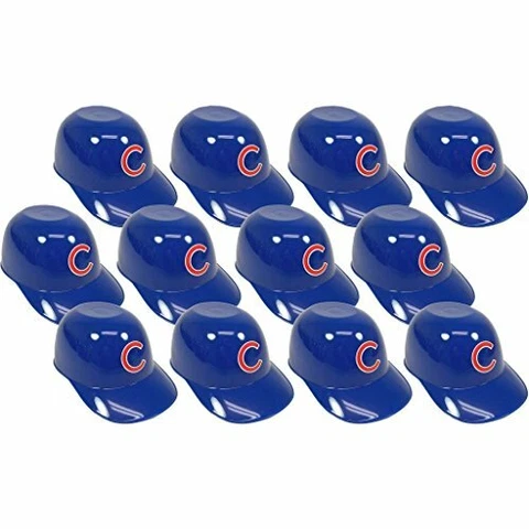 Chicago Cubs MLB 8oz Snack Size / Ice Cream Mini Baseball Helmets - Quantity 12 Cover