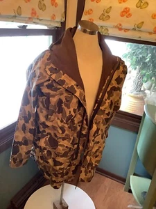 Burger Bros. Minneapolis Vintage Camo Nylon Rain Jacket Talon Zipper RARE XXL - Picture 1 of 5
