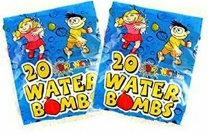 3" Drenchers 40 Water Bomb Balloons Multicoloured (2x20 pack) - Picture 1 of 2
