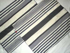 TOMMY HILFIGER RAYMOND BLUE STRIPE SHAMS (2) STANDARD PILLOW SHAMS 20 X 26 - Picture 1 of 4