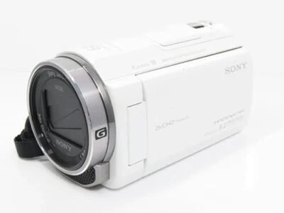 Sony HDR-CX535 HandyCam HD Digital Video Camera Recorder White 32GB - Image 1 of 4