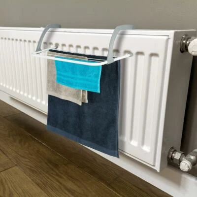 Radiator Airer Adjustable Clothes Towel Laundry Rack Compact Folding Dryer - Image 1 of 4
