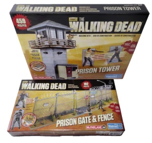 McFarlane The Walking Dead PRISON TOWER, GATE & FENCE Building Sets 651 PIECES! - Picture 1 of 14