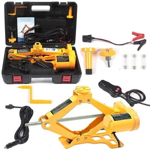 Jack da pavimento auto elettrica all-in-one automatico 12 V set jack sollevatore forbici automatico 3 tonnellate... - Foto 1 di 9