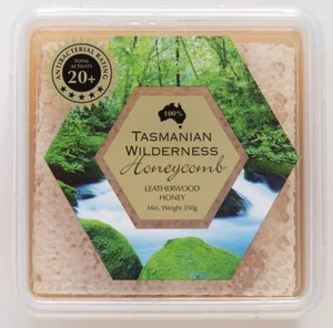 Tasmanian Wilderness Leatherwood Honeycomb 20+ Antibacterial Activity 350g (min) - Picture 1 of 1