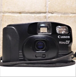 CANON Prima BF Fotocamera Analogica Compatta Vintage AF Point&Shoot 35mm Nera - Foto 1 di 13
