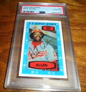 1975 KELLOGGS #42 DICK ALLEN CHICAGO WHITE SOX DODGERS PSA 10 GEM MINT