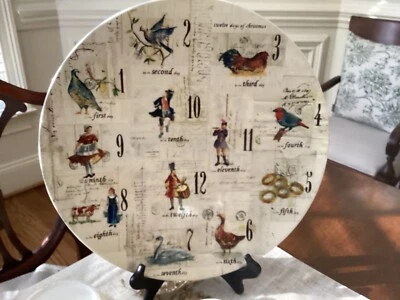 Williams SonomaTwelve 12 DAYS OF CHRISTMAS Cookie Platter (Rare) Foto 1 de 4