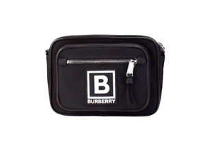Burberry Paddy petit sac pack d'appareil photo logo nylon noir ceinture fanny